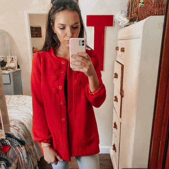 veeko Jackets & Blazers - Veeko Red Coat